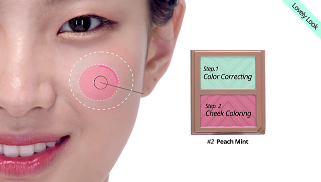 Chic VS  Lovely, 2 way blush makeup step3 image