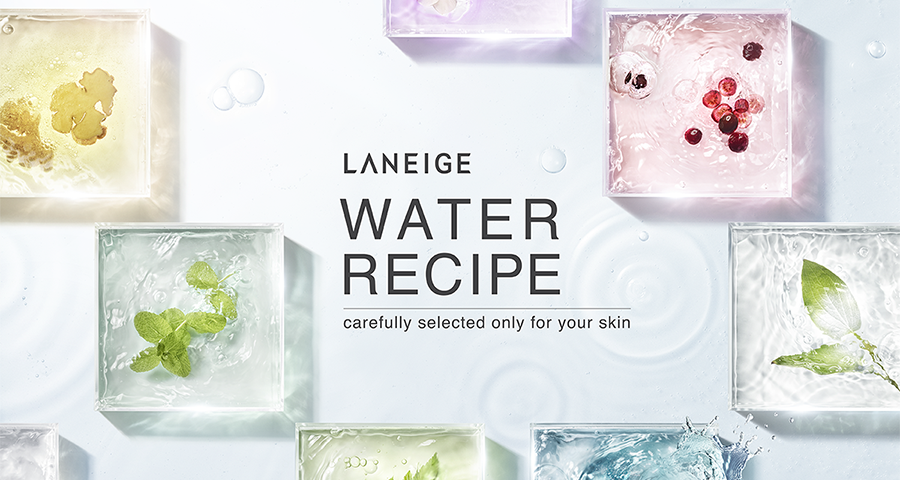 LANEIGE WATER RECIPE - carefully selected only for your skin 