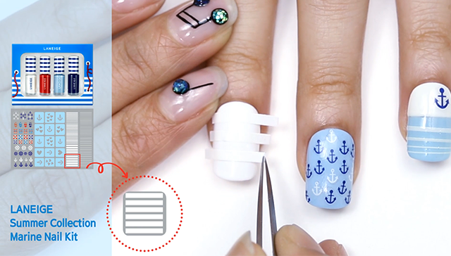 use Stripe Nail Tape step1. image