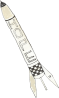  HOPE Rocket Shape Illustration Image 