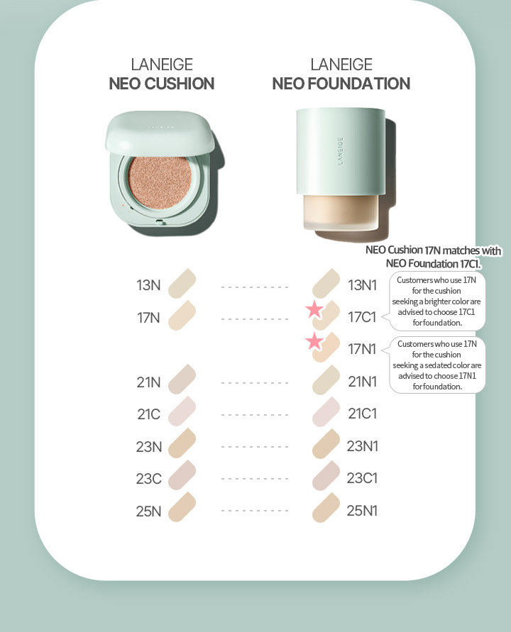 Neo Cushion_matte vs Neo Foundation_matte