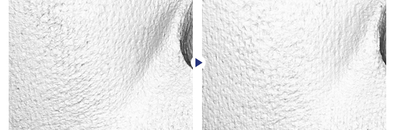 제품 사용 전, 제품 사용 4주 후 이미지