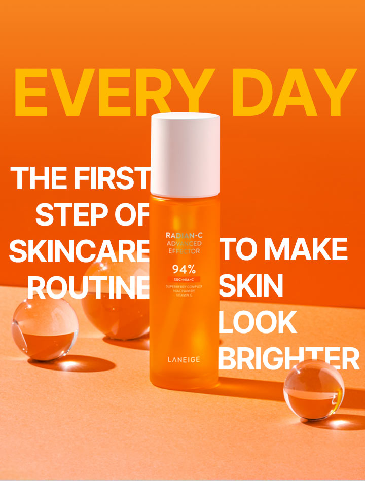 Radian-C Advanced Effector/Every day the first step of skincare to make routine skin look brighter