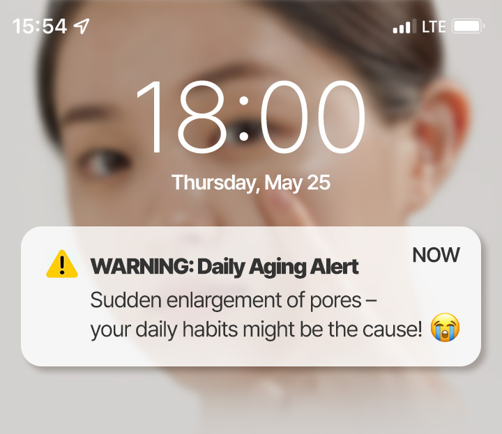 WARNING: Daily Aging Alert Sudden enlargement of pores – your daily habits might be the cause!