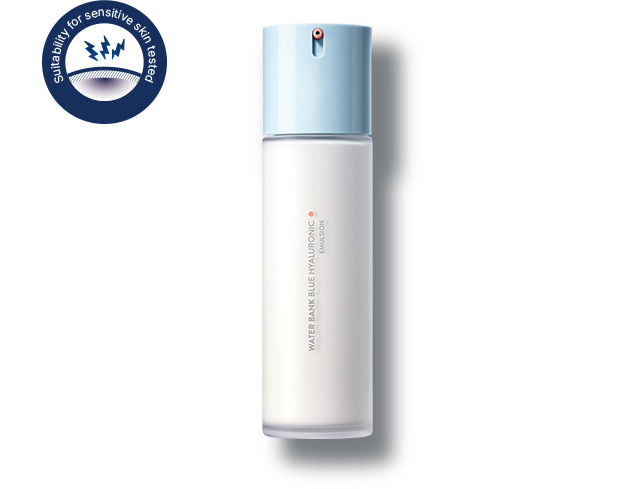 Suitabikity for sensitive skin tested Water Bank Blue Hyaluronic Emulsion for Normal to Dry skin