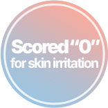 Scored“0”for skin irritation