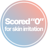 Scored '0' for skin irritation