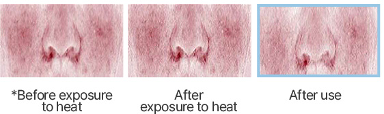 *Before exposure to heat After exposure to heat After use