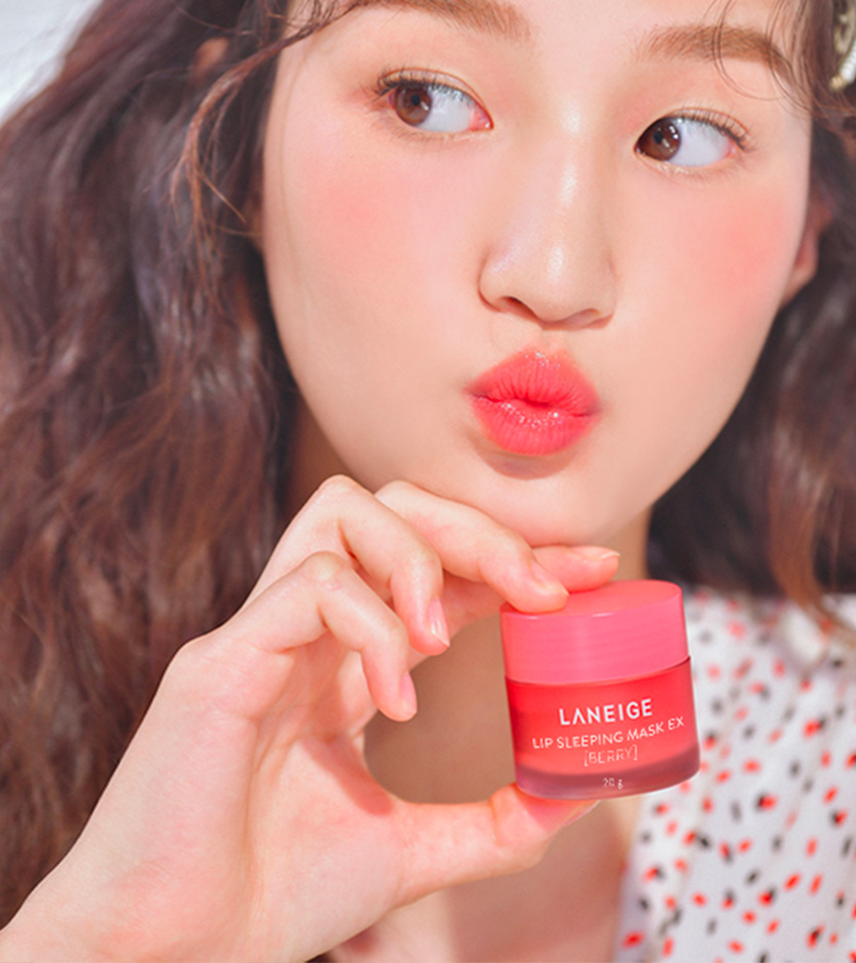 Laneige Lip Sleeping Mask EX and Model Image