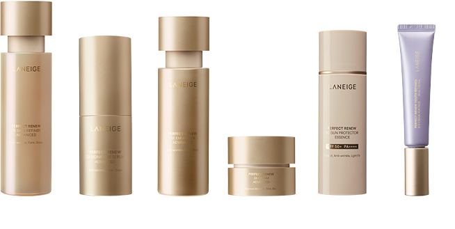 퍼펙트 리뉴 6가지 안티에이징 루틴 제품들