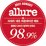 2021 얼루어 품평단 200인 밀찰력 만족도 98.9%