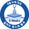 9회 누적 자극 알러지 테스트 통과