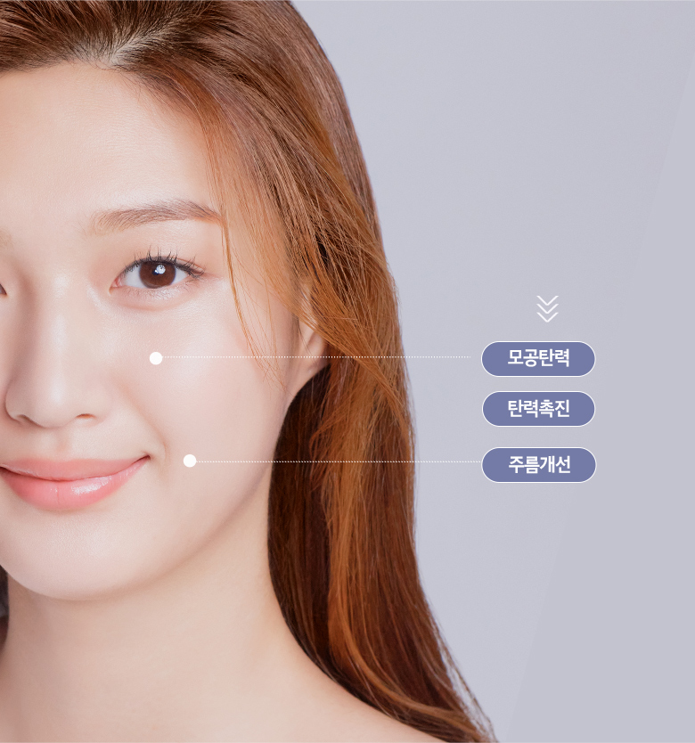 모공탄력, 탄력촉진, 주름개선