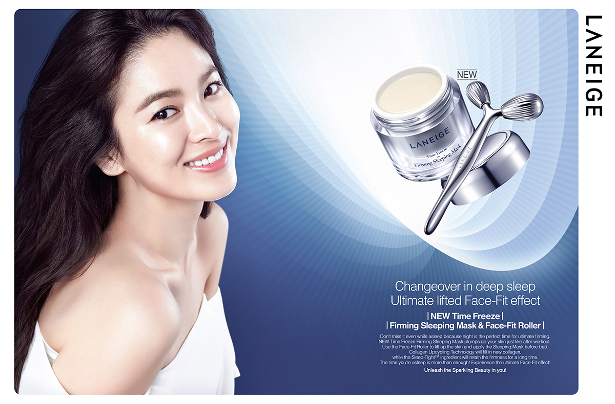 Time Freeze Firming Sleeping Mask & Facefit roller LANEIGE