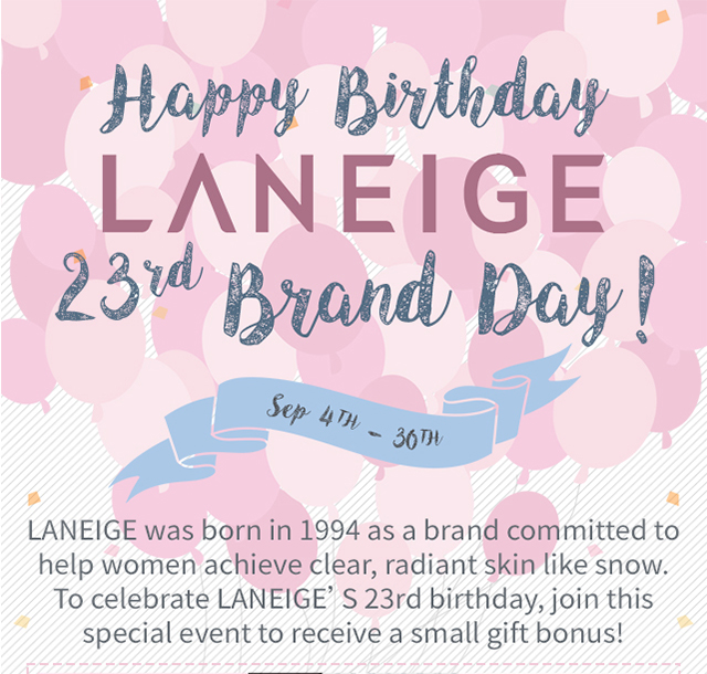 LANEIGE 23rd Brand Day