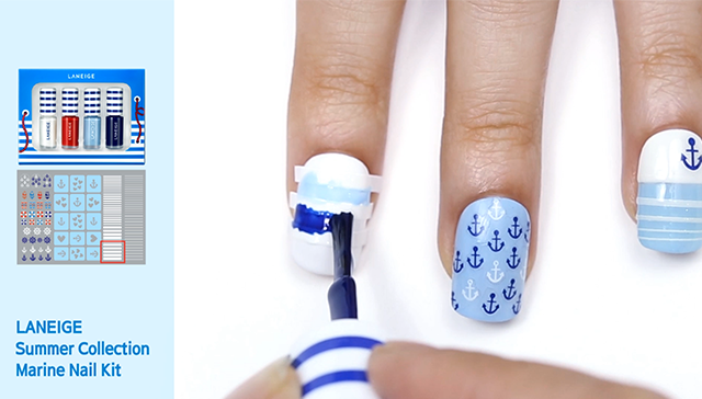 use Stripe Nail Tape step2. image